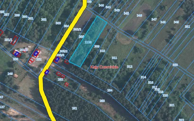 Działka Kąty Czernickie. Gmina Strachówka. 1625mkw. Warunki zabudowy