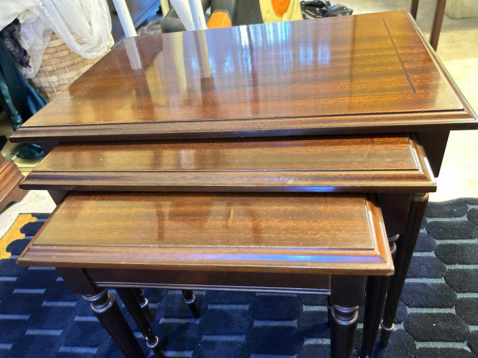 Three mahogany side tables in perfect condition64730297662977120