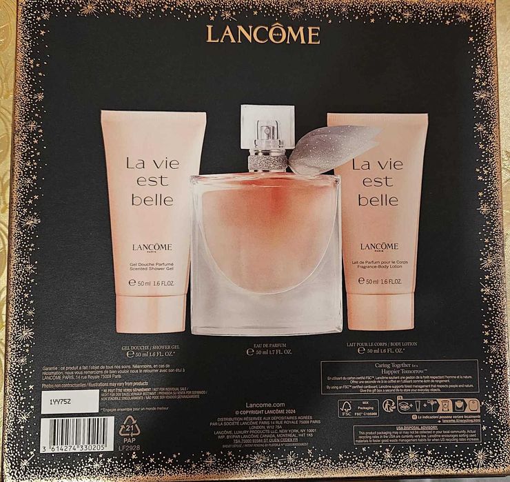 Zestaw Lancome La Vie Est Belle 50 ml EDP+ balsam 50 ml + żel 50 ml