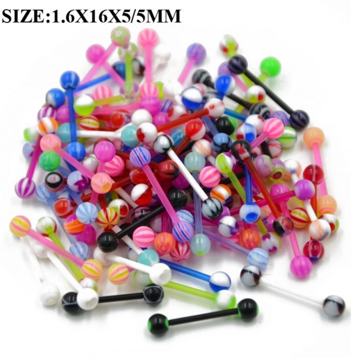 10 Piercings para língua em silicone