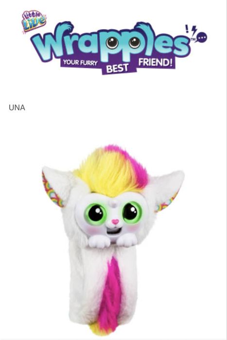 Інтерактивний браслет звірятко Una Little Live Wrapples