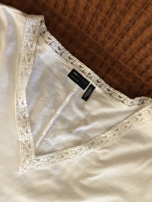 Asos koszulka bluzka biała koronka ciążowa maternity rozmiar 38 nowa