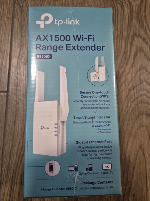 Wzmacniacz wifi tp-link ax1500 RE505X