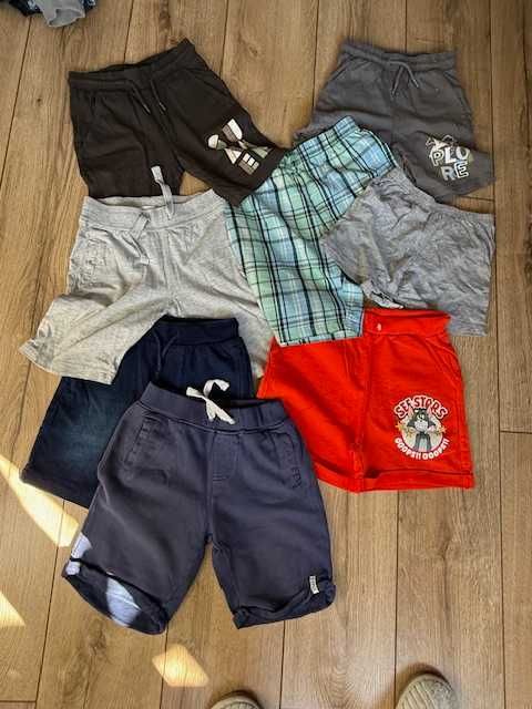 8 par krótkich spodenek rozm.  110-116