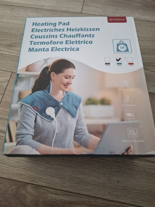 Poduszka grzewcza na kark i ramiona z regulatorem