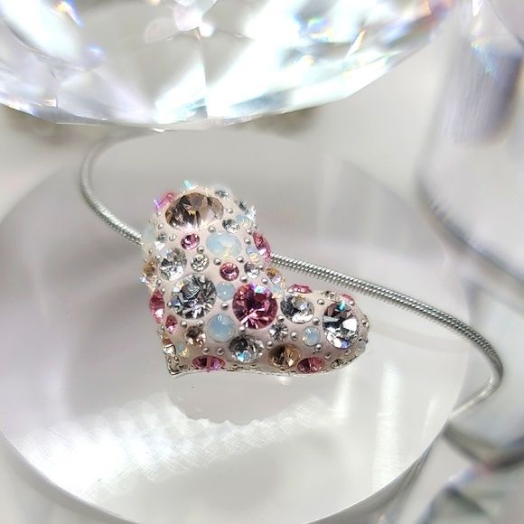 Swarovski oryginał naszyjnik serce
