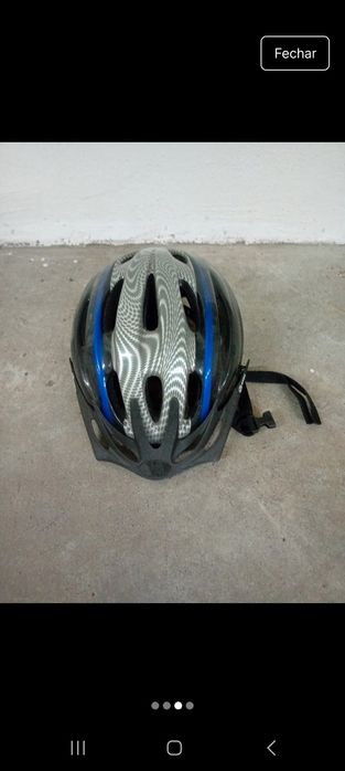 Capacete azul e cinzento Berg cycle