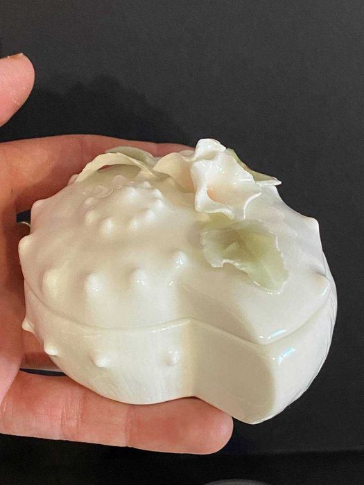 Фарфоровая шкатулка ракушка мельница японская сердце