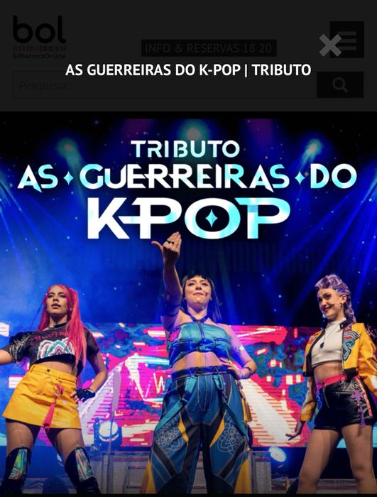 Bilhetes para Guerreiras do KPOP - dia 11/07/2026 (20h) - Coliseu de Lisboa
