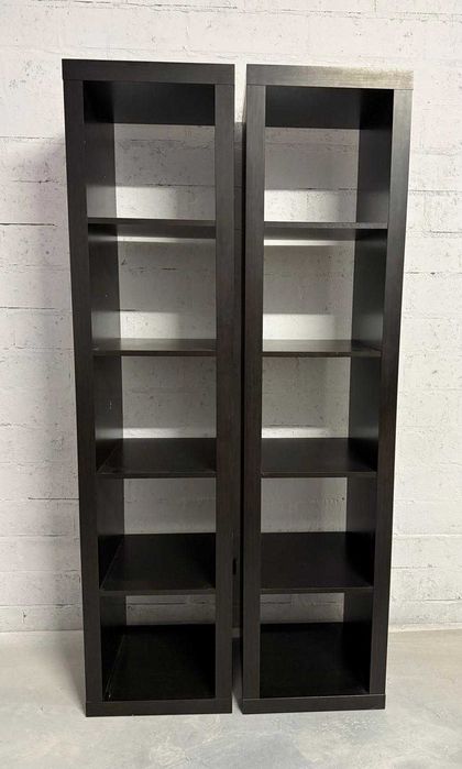 IKEA KALAX Regał czarny x 2