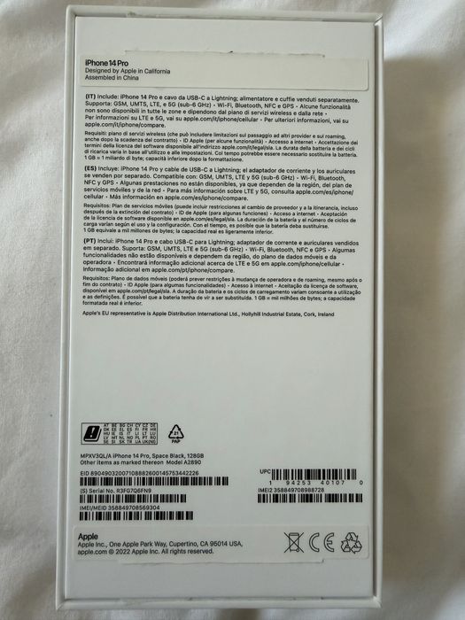 iPhone 14 Pro – 128 GB – Space Black | Funciona a 100%