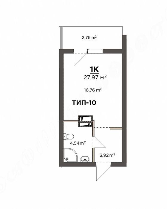 ЖК "Park Residence Smart" апартаменти у новобудові площею 28м2/Смарт