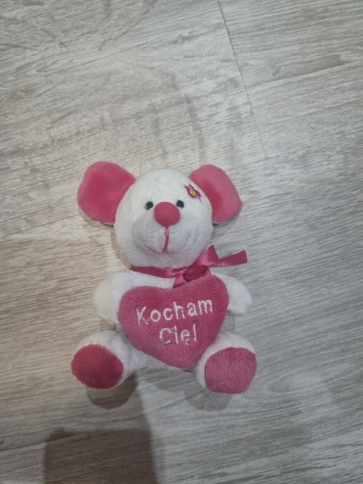 Maskotka misia z sercem"kocham cię"