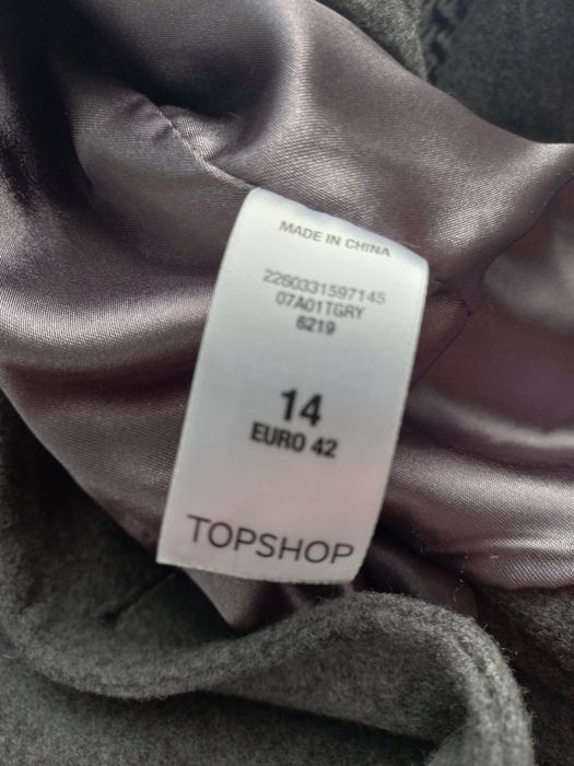 Płaszcz szary Topshop 42/14