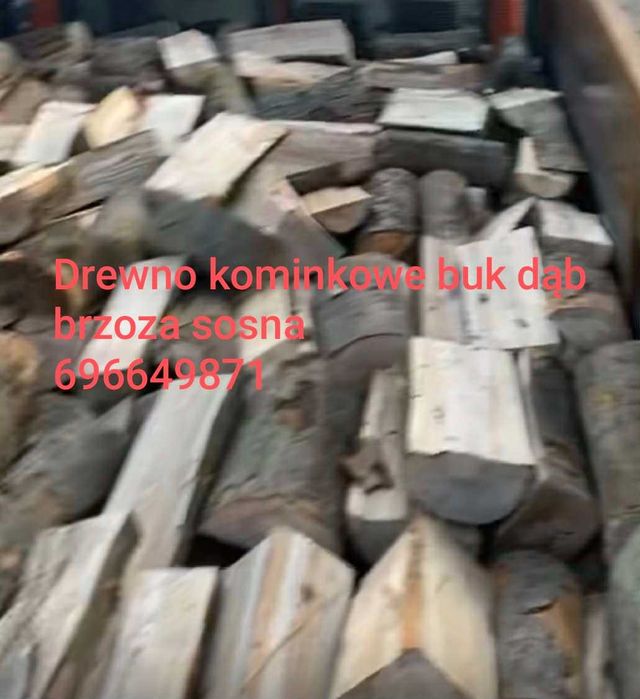 Drewno kominkowe układane buk dąb brzoza grab łupane