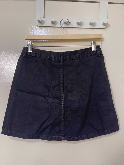 Saia ganga jeans preta tachas - We love jeans, 38