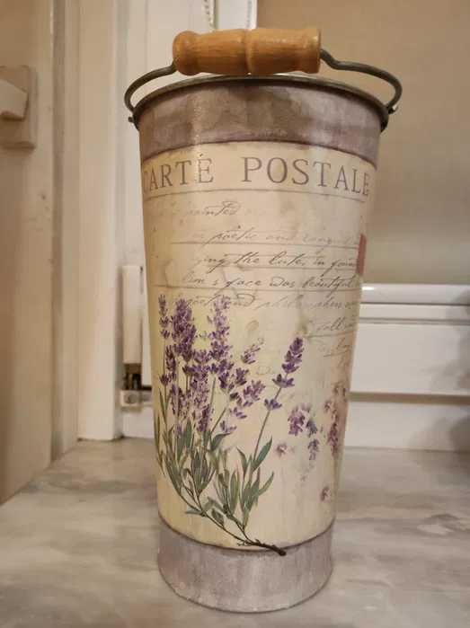 Wiaderko cynkowe ozdobne