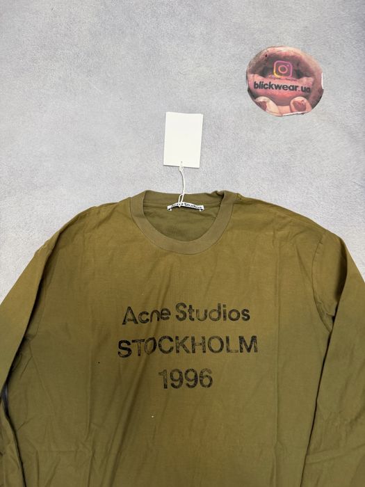 Лонгслив Acne Studios Green 2026 лонгслів maison margiela vivienne