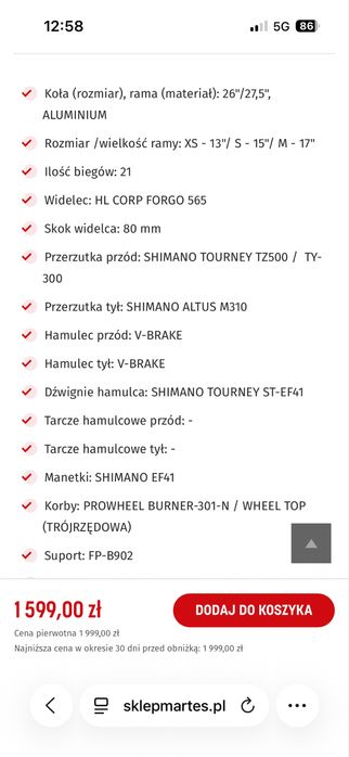 Rower damski MTB Kross Black Edition L1 – JAK NOWY (stan idealny)