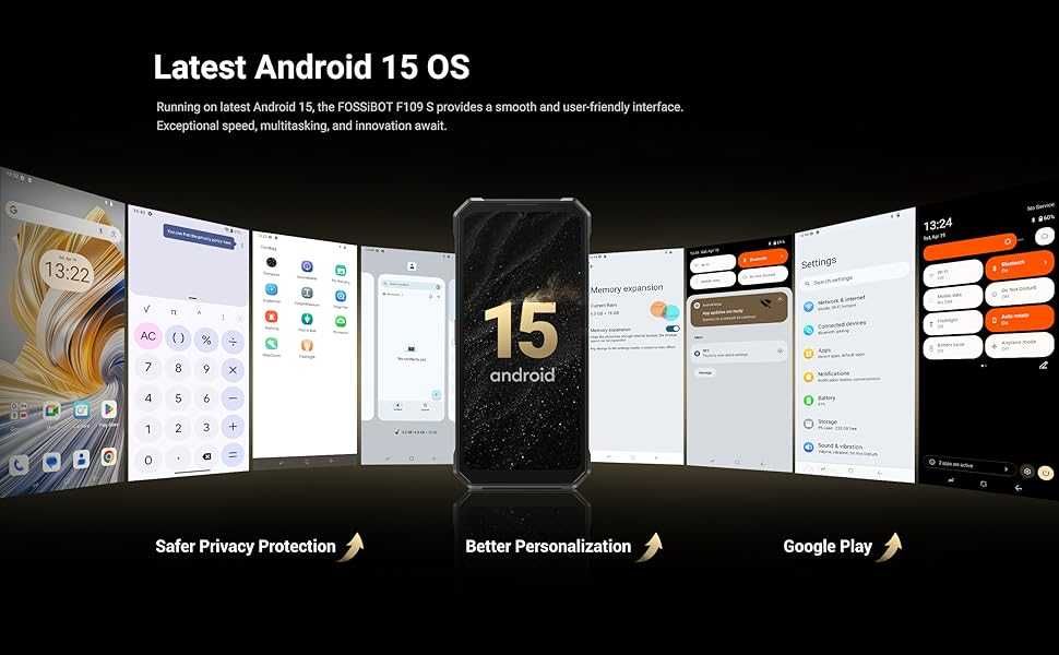 FOSSiBOT F109S 24GB 256GB Bateria 10600mAh Android 15