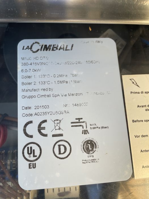 Кавомашина La Cimbali M100