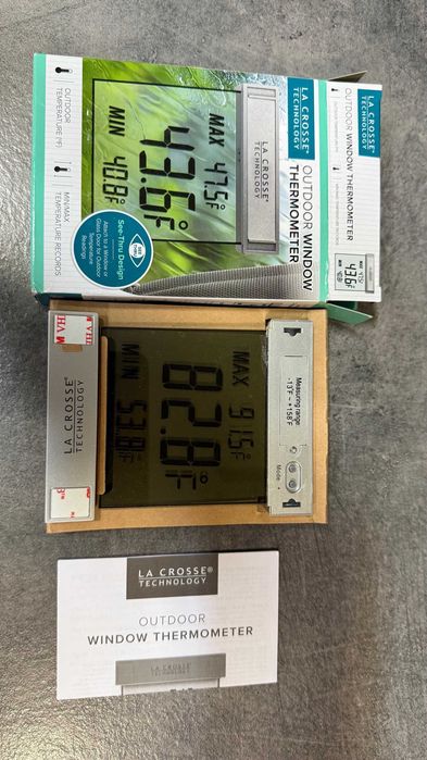Termometr La Crosse Technology  window  Fahrenheit dla Amerykanina