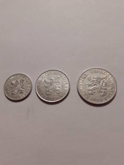 Monety Czechosłowacja 1953r,1956r