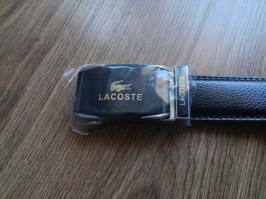 Pasek skórzany męski Lacoste