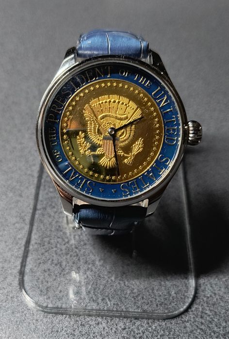 Zegarek szwajcarski Fortis 21j w medalu USA stal pasówka