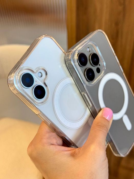 Чохол iPhone 15 Pro Max з MagSafe прозорий чехол Айфон 15 про макс з магсейф