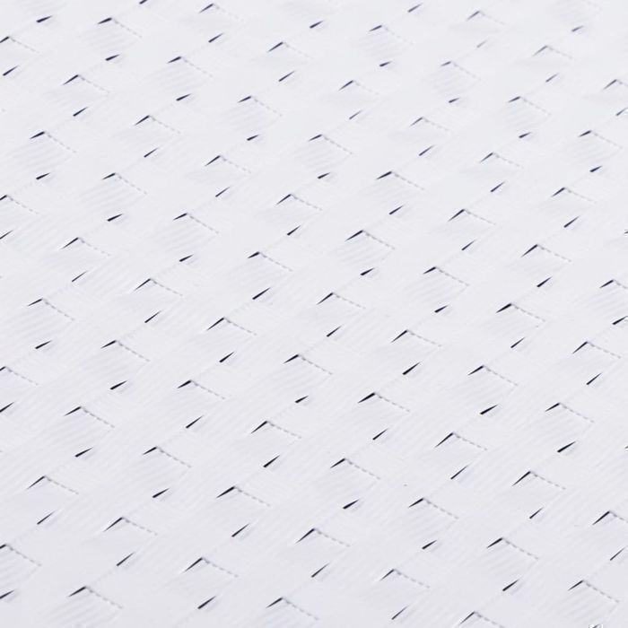 Vidaxl Parawany Balkonowe, 10 Szt., Białe, 255X19 Cm, Rattan Pe