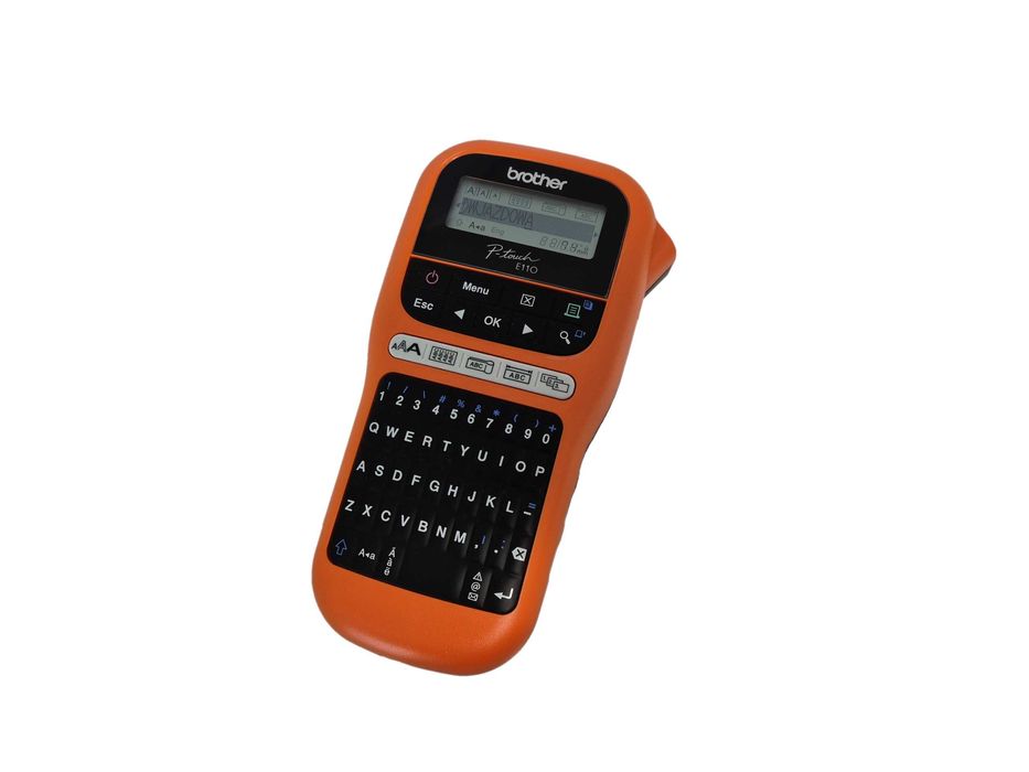 Drukarka etykiet Brother P-touch E110 + taśmy QWERTY