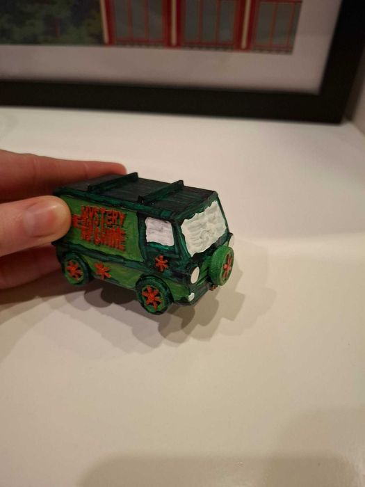 figurka Wehikuł tajemnic Scooby Doo Mystery Machine druk 3D malowana