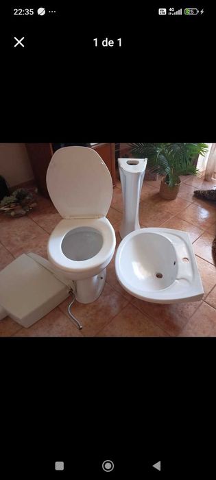 Vendo loiças de casa de banho usadas em muito bom estado