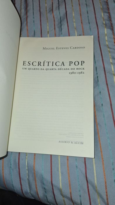Livro Miguel Esteves Cardoso - Escritica Pop