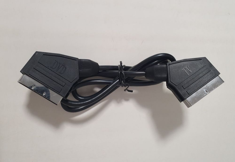 Кабель SCART-SCART (EuroSCART, Peritel, евроразъём, Euro-AV).