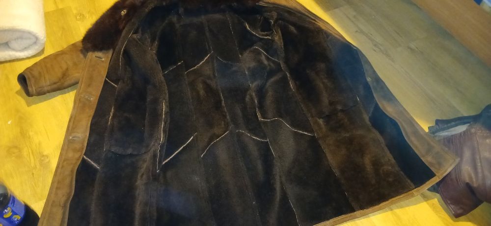 Kożuch damski duży