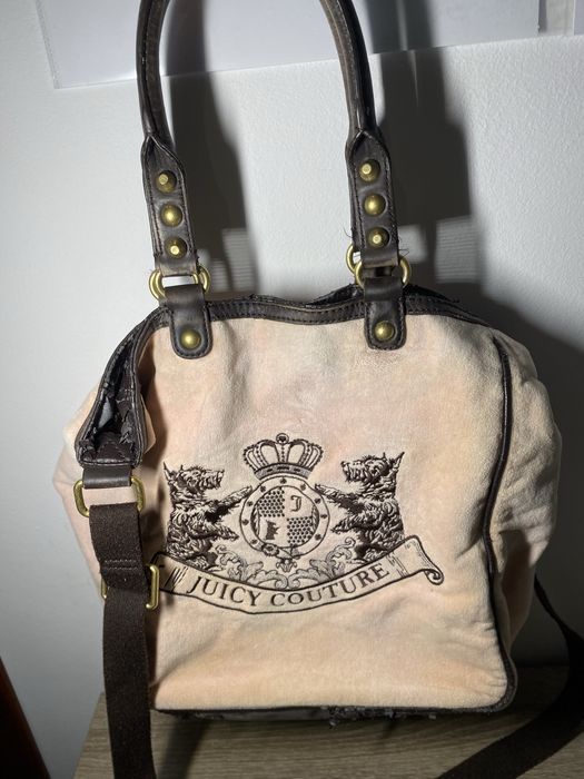 Vintage Juicy Couture Velour torebka Handbag Y2K Pink