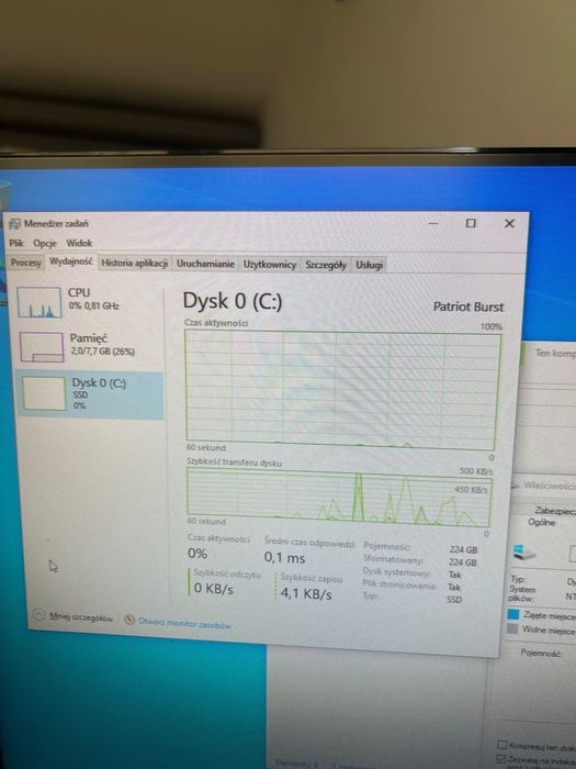 Komputer stacjonarny i5-4460 / 8GB RAM / SSD 240GB