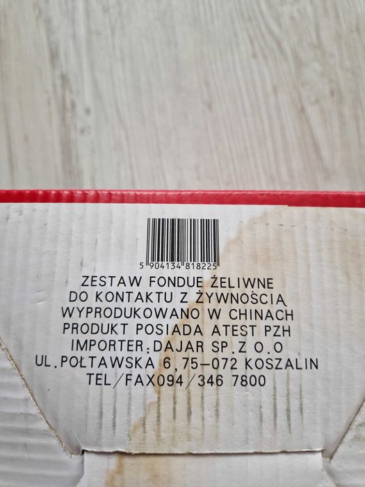 Nowy żeliwny zestaw do Fondue (10 elementów)
