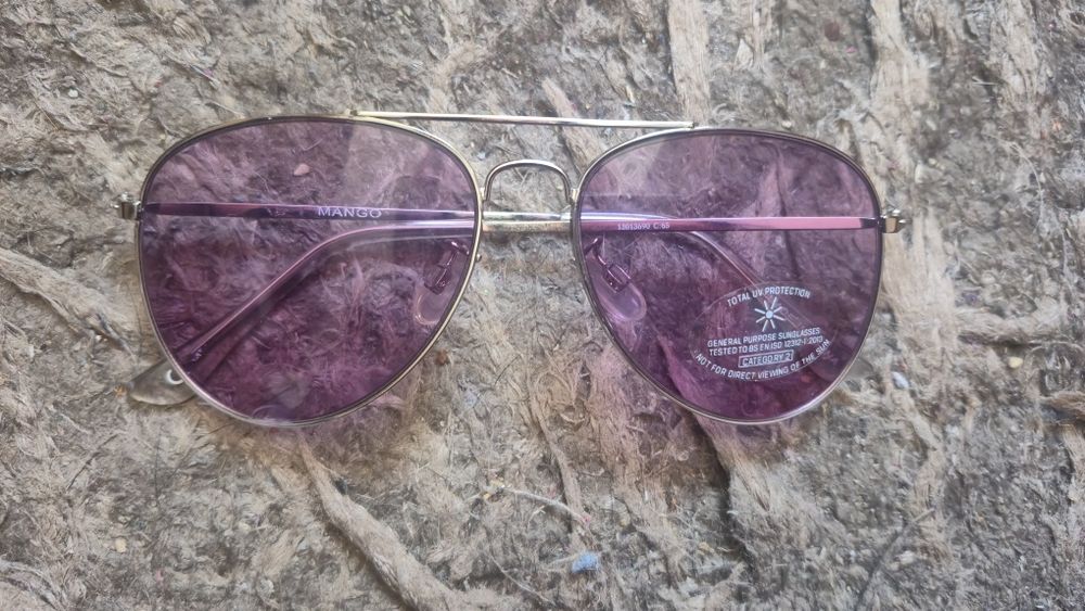 Okulary przeciwsłoneczne damskie pilotki Mango