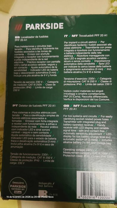 Localizador de circuitos/fusiveis