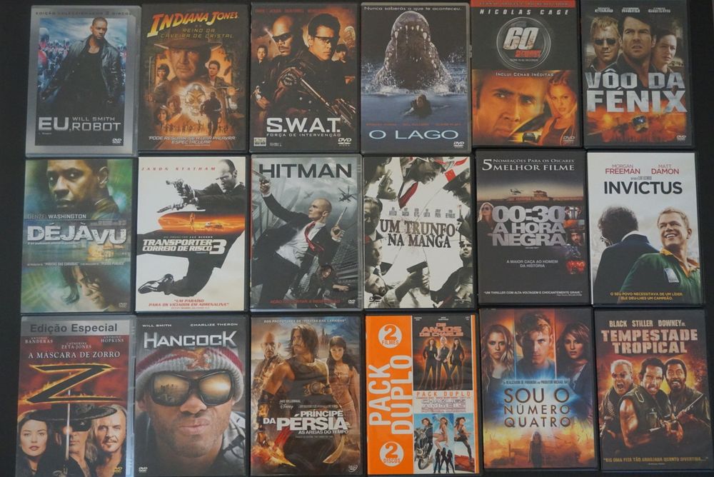 Filmes DVD. Descontos no interior.