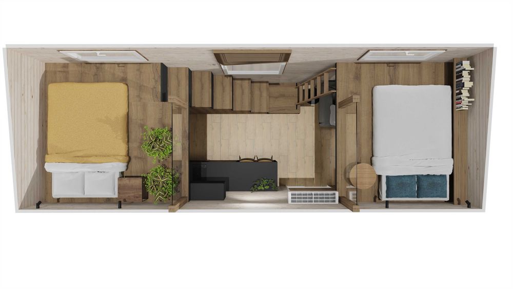 Domek letniskowy, Tiny House, Dom mobilny całoroczny