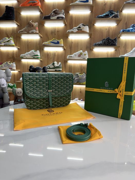 Сумка Через Плече Goyard Belvedere MM Monogram Green