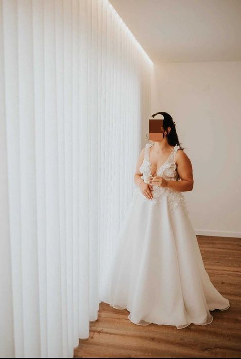 Vestido e Véu de Noiva – Verónica Cristóvão Atelier