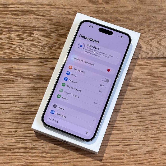  Apple iPhone 14 Pro Max 128GB Silver Srebrny Idealny Bat 100% Gwarancja