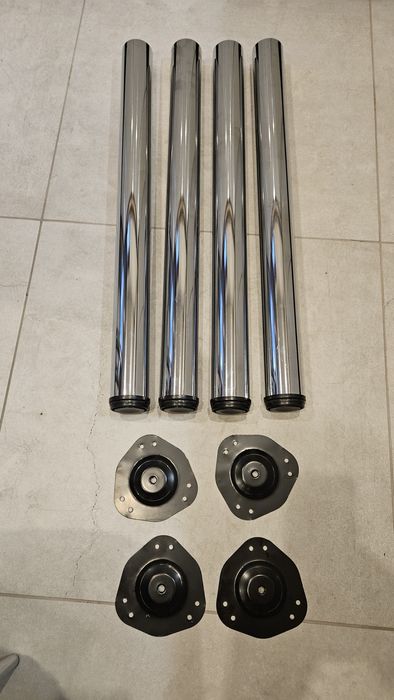 Nogi do stołu chrom polysk