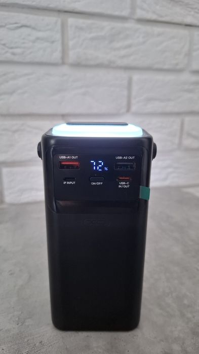 Power Bank 30000 mAh Fast Charge + LED-ліхтар