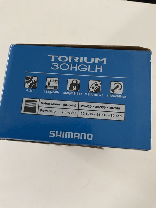 Carreto/Molinete Shimano Torium 30 HGLH NOVO